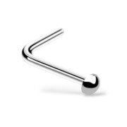 Kolczyk Srebrny do nosa Pigmej w kształcie litery L TYTAN