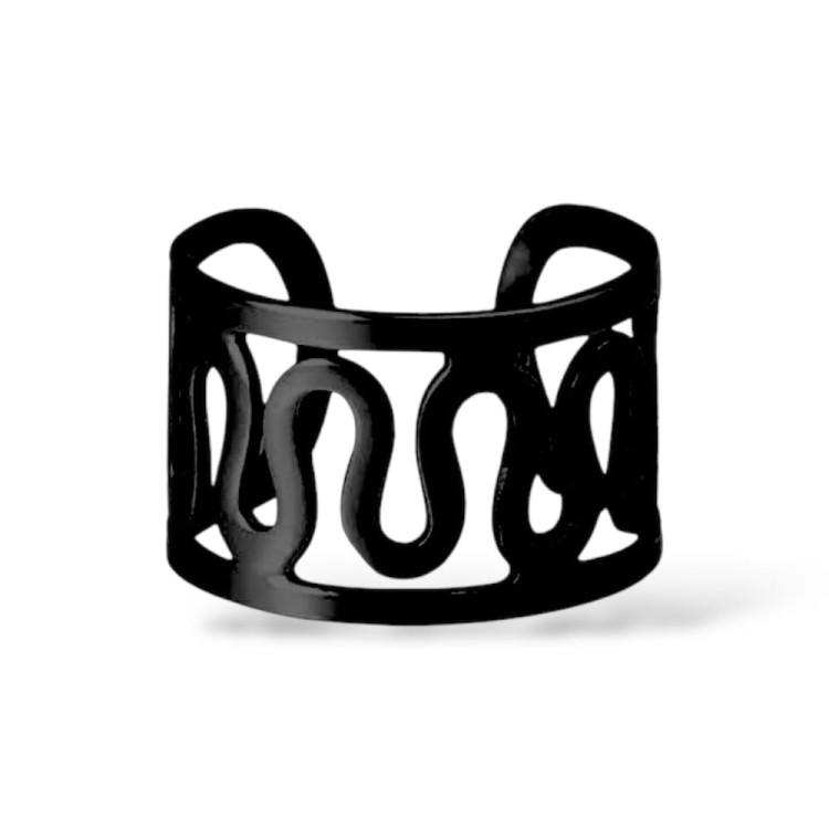 Nausznica ozdobna czarna