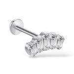 Tytanowy Cluster z pięcioma Cyrkoniami