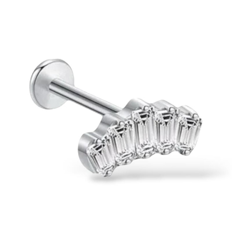 Tytanowy Cluster z pięcioma Cyrkoniami