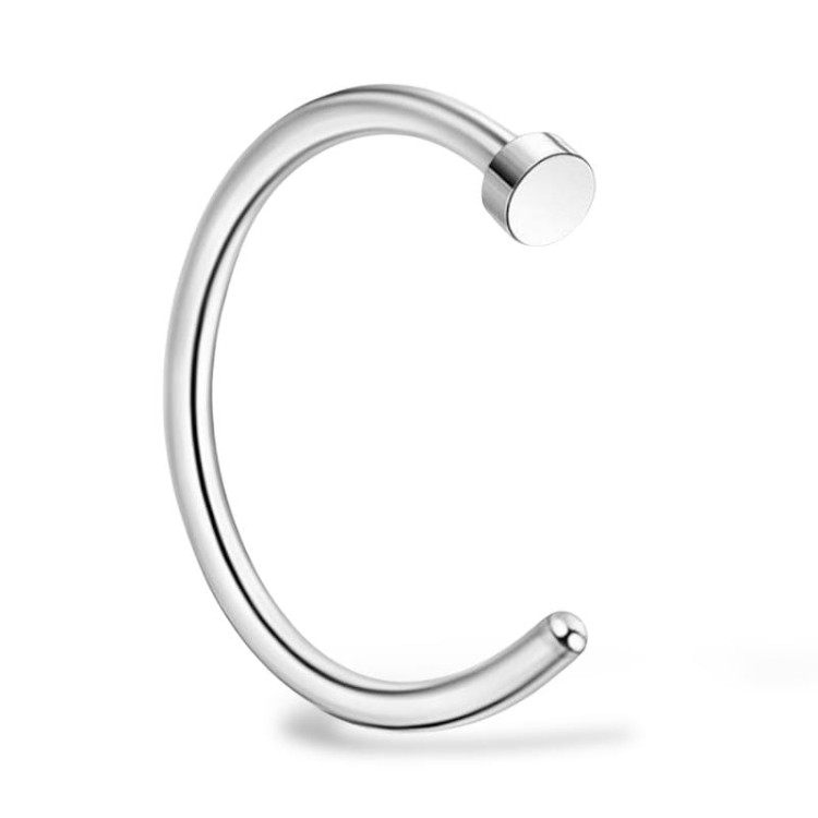 Tytanowy srebrny O-ring do nosa