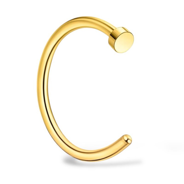 Tytanowy złoty O-ring do nosa