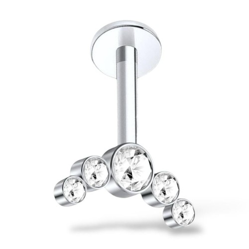 Srebrny Cluster z Cyrkoniami