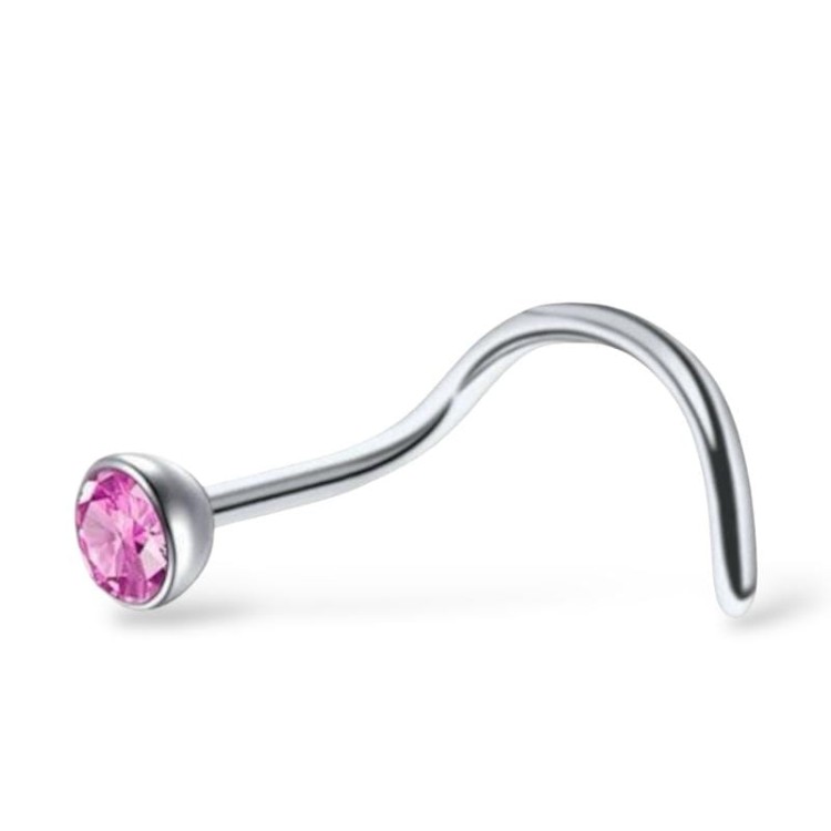 Pigmej z różową cyrkonią Stal 316L