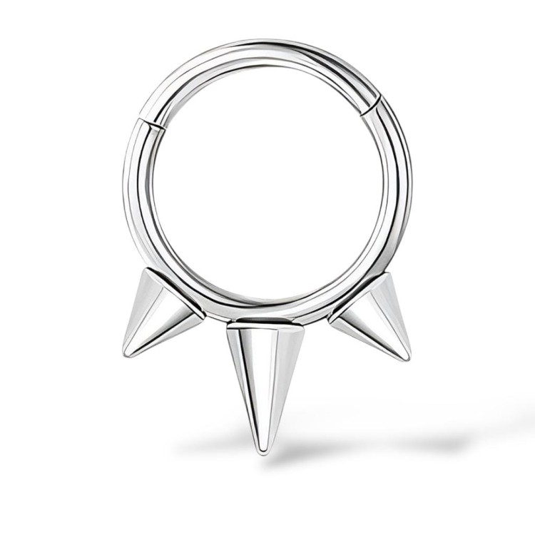 Stalowy Clicker srebrny z trzema stożkami SEPTUM
