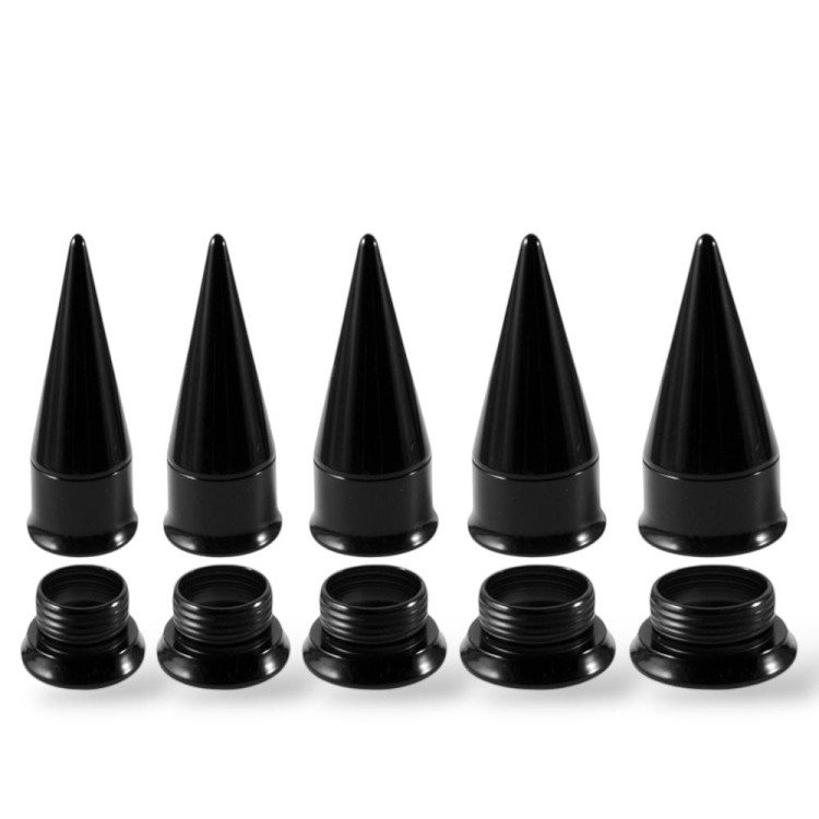 Zestaw CZARNY Rozpychacz 5SZT TAPER i TUNEL 2w1 STAL 316L