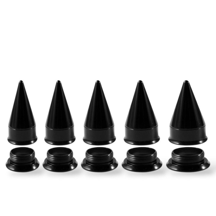 Zestaw CZARNY Rozpychacz 5SZT TAPER i TUNEL 2w1 STAL 316L 16-20mm