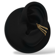 Łańcuszek potrójny ZŁOTY ozdobny