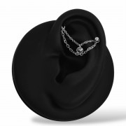 Łańcuszek SREBRNY ozdobny podwójny