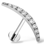 Labret KSIĘŻYC z cyrkoniami