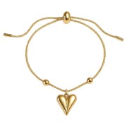 Bransoletka serce ze Stali Szlachetnej