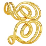 Bransoletka golden ze Stali Szlachetnej