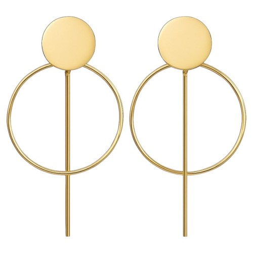 Kolczyki eleganckie koła ze Stal Szlachetna