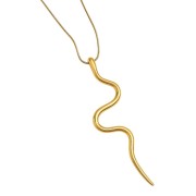 Naszyjnik złoty gładki wąż