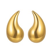 Kolczyki eleganckie złote kropelki