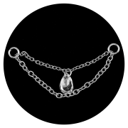 Łańcuszek srebrny ozdobny