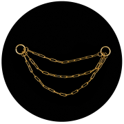 Łańcuszek złoty ozdobny