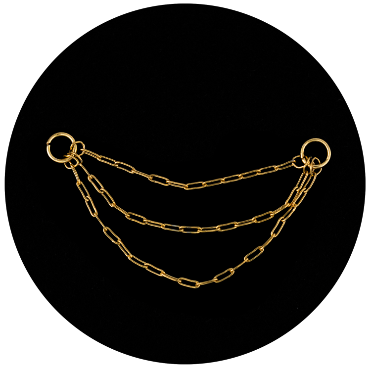 Łańcuszek złoty ozdobny