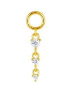 Zawieszka z trzema cyrkoniami - SREBRO 925