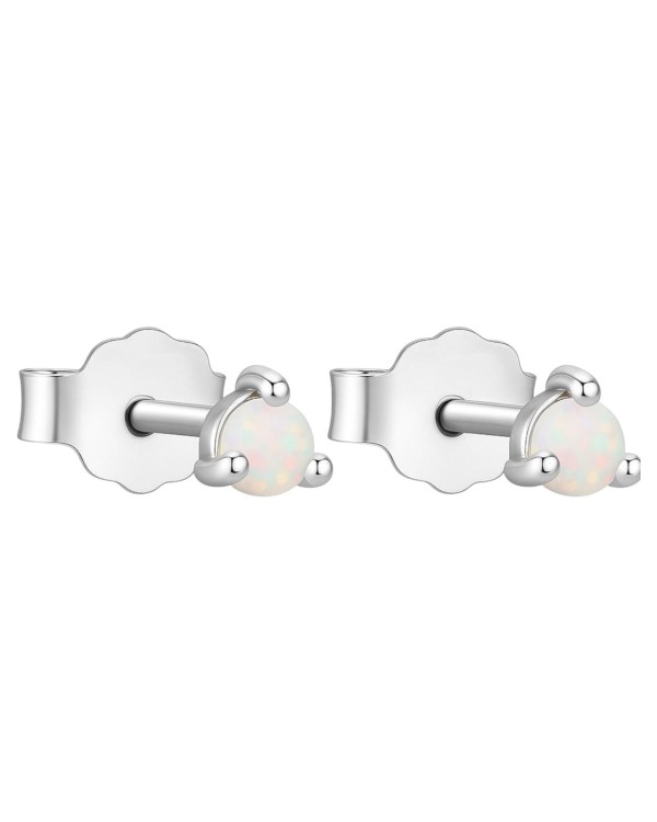 Kolczyki sztyfty z opalem - SREBRO 925