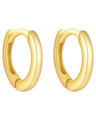 Kolczyki złote klasyczne clickery - SREBRO 925