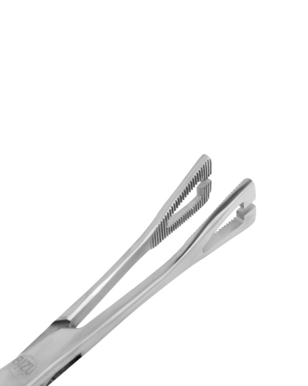 Szczypce srebrne do piercingu z trójkątną końcówką