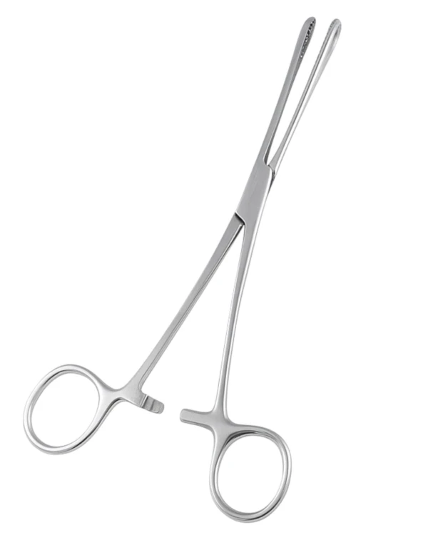 Szczypce srebrne do piercingu z okrągłą końcówką 17,5cm