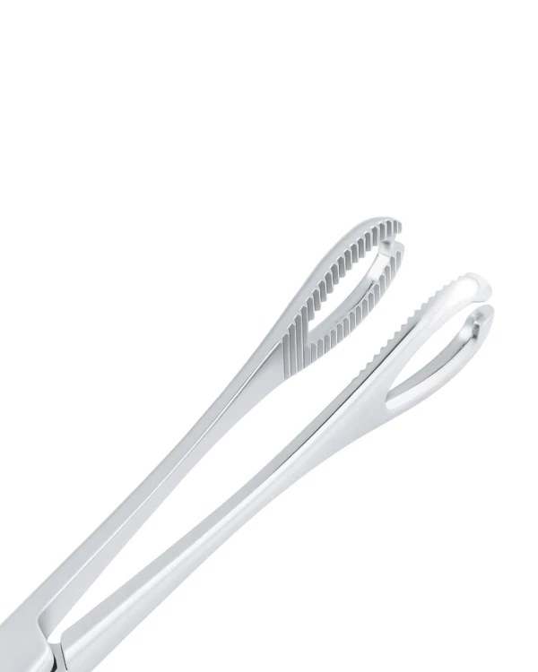 Szczypce srebrne do piercingu z okrągłą końcówką 17,5cm