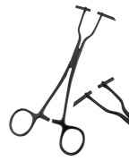 Kleszcze czarne do septum 16cm