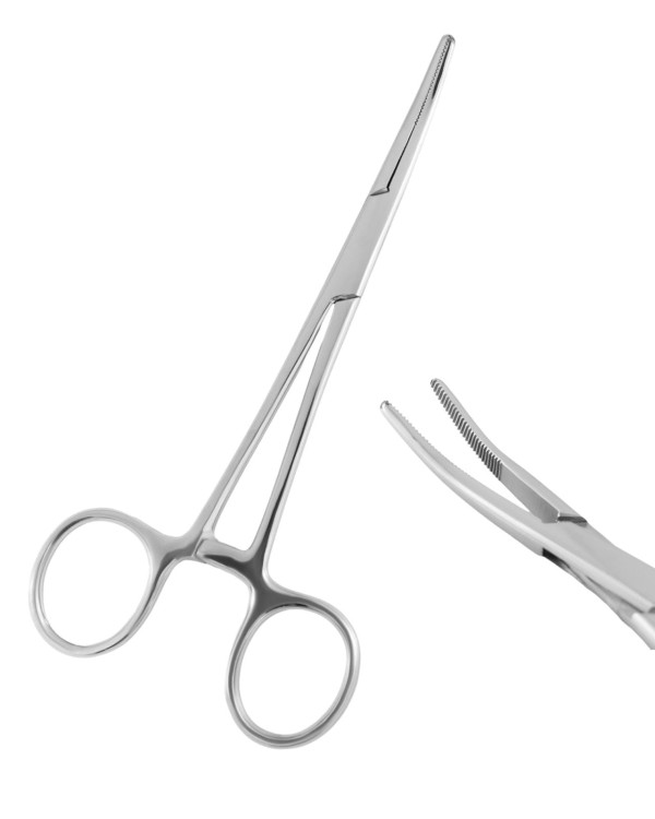 Szczypce srebrne do piercingu 14cm