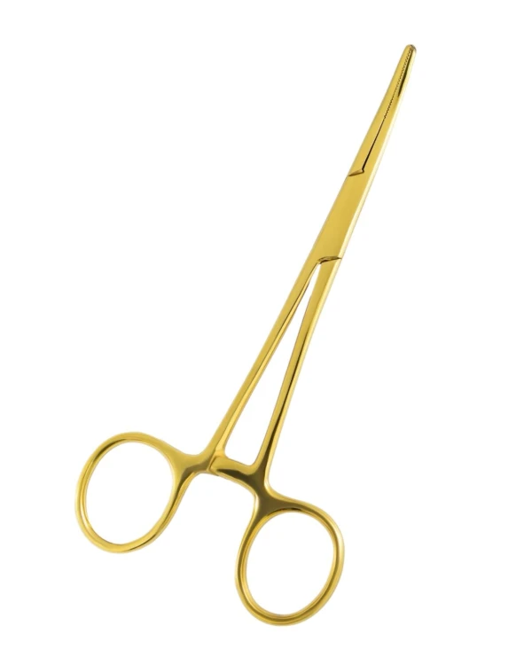 Szczypce złote do piercingu 14cm