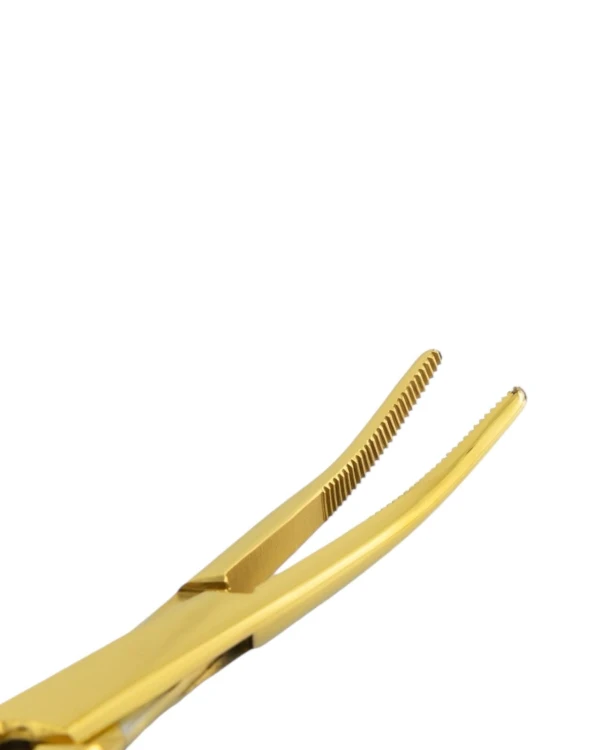 Szczypce złote do piercingu 14cm