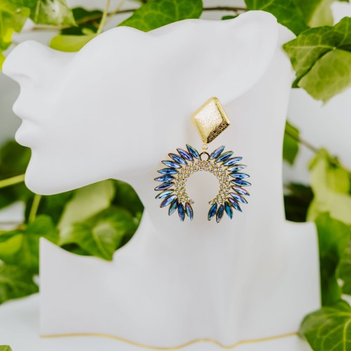 Kolczyki ozdobne egzotyczne słońce