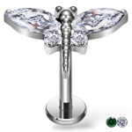 Tytanowy labret ważka