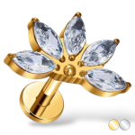 Tytanowy kwiatowy labret