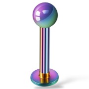 Labret z kulką wielobarwny - Stal Ch.316L