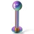 Labret z kulką wielobarwny - Stal Ch.316L