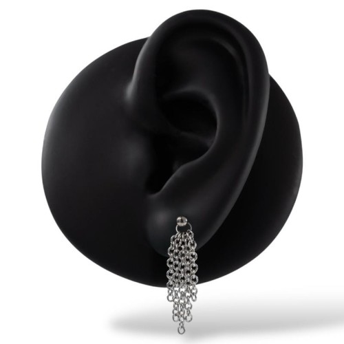 Srebrna zawieszka zwisające łańcuszki