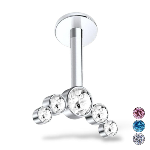 Srebrny Cluster z Cyrkoniami