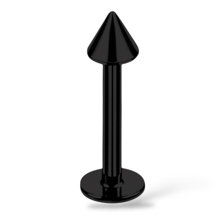 Stalowy labret ze stożkiem