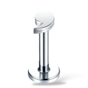 Labret z nakrętką w kształcie przecinka - Stal Ch.316L