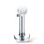 Labret z nakrętką w kształcie przecinka - Stal Ch.316L