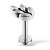 Stalowy srebrny labret listek