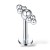 Stalowy labret z kuleczkami