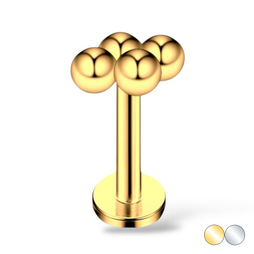 Labret kuleczki romb Stal 316 L