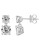 Srebrne kolczyki z moissanite - SREBRO 925