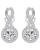Srebrne eleganckie kolczyki z moissanite - SREBRO 925