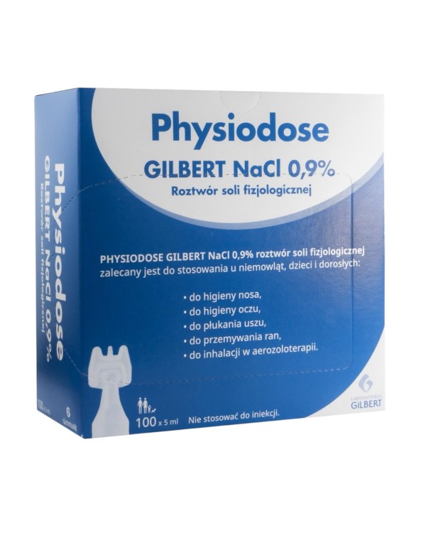 Gilbert NaCl 0,9%, sól fizjologiczna, 5 ml