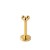 Labret Push Pin potrójna kulka – ZŁOTO 585