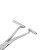 Srebrne szczypce do septum 16cm